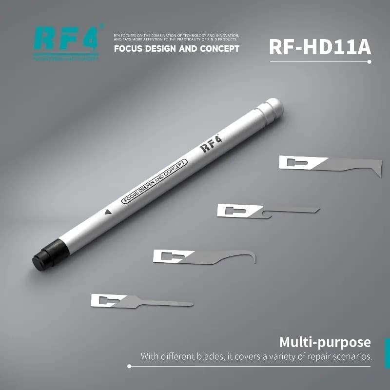 Faca Raspadora De Reparo Profissional RF4 HD11A/HD12B Com Bainha Protetora Removedor De Cola De Chip IC Para Limpeza NAN