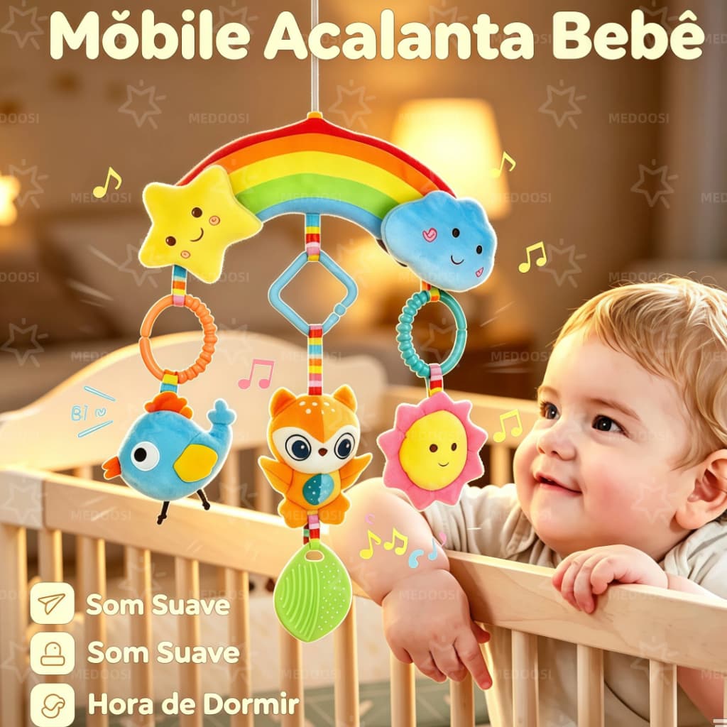 Mobile bebe para carrinho de berço e ginásio pendurar brinquedos 0 a 6 meses bebe conforto centopeia móbile chocalho