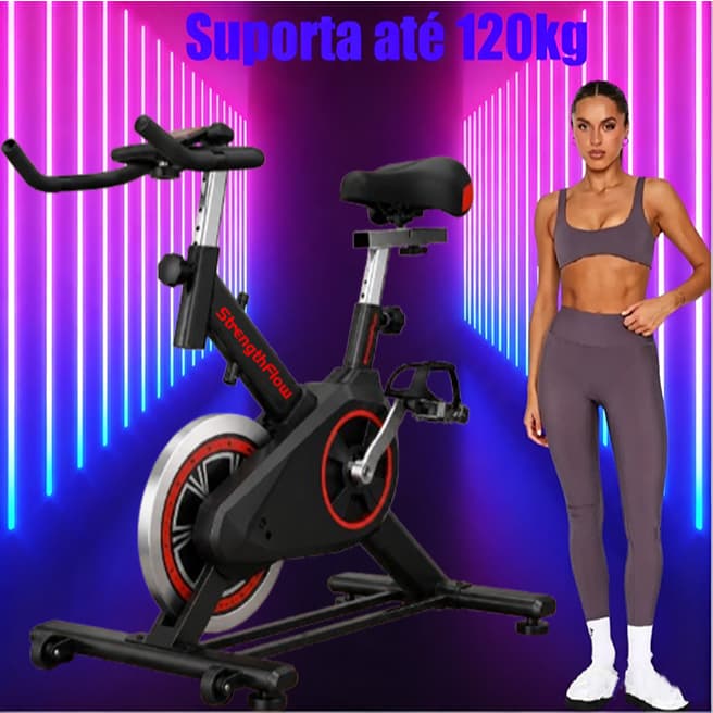 Bicicleta Bike Ergometrica Spinning Academia Fitness Profissional 120kg