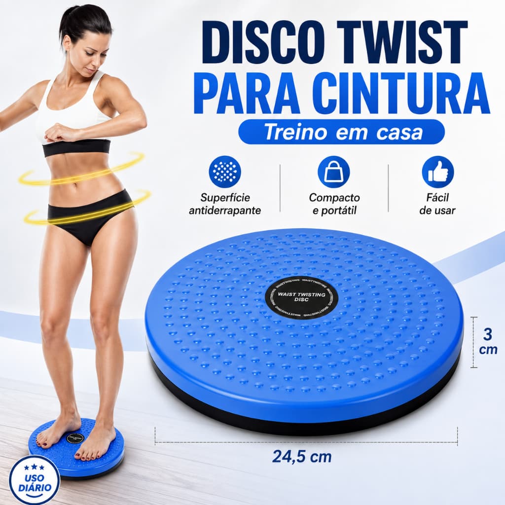 Disco Fitness Waist Twisting Disc P/ Exercicios Leve