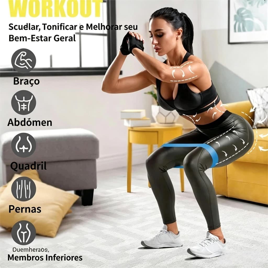 Conjunto de tensor de corda elástica Fitness, faixa de resistência espessada e resistente ao desgaste, treinamento de mo