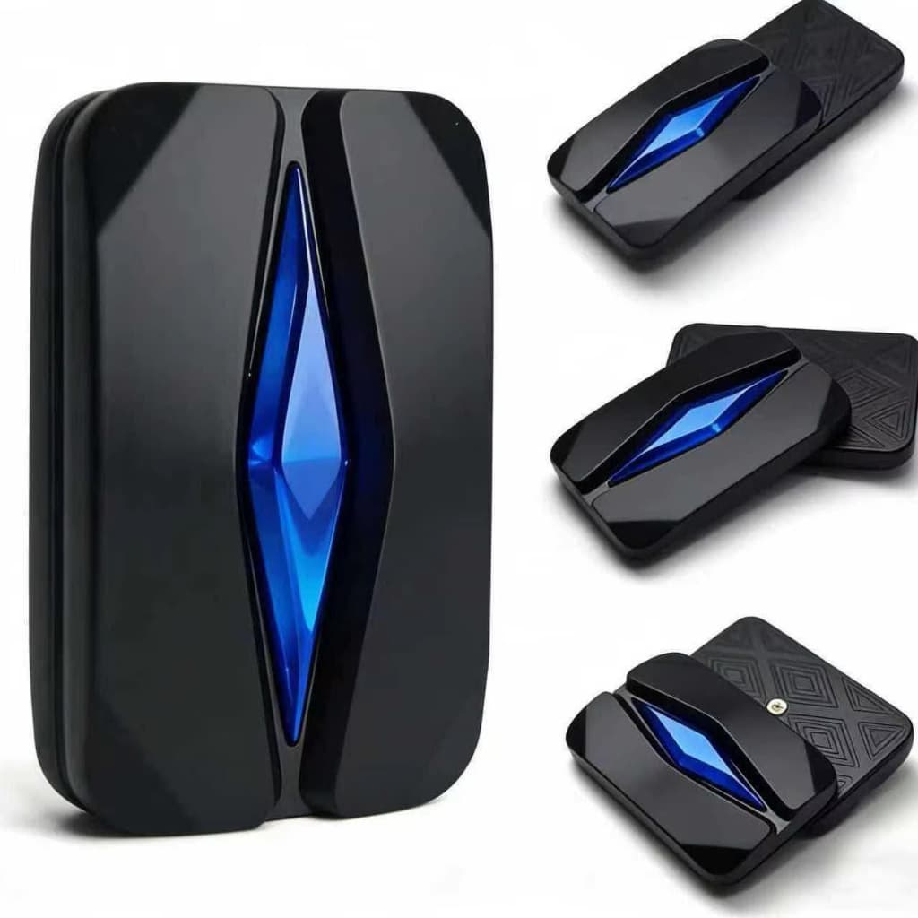 1pc Arco-Íris Diamante Em Forma De Metal Magnético Fidget Slider Cartão Edc Empurrando Brinquedo Tátil Clique Descompres