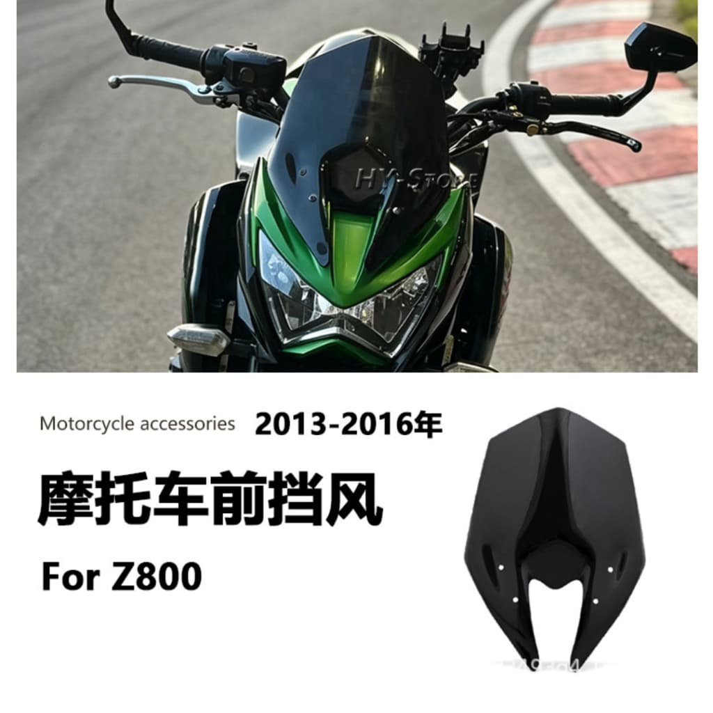 Adequado para Kawasaki Z800 2013-2016 modificado pára-brisa dianteiro aumentado defletor de pára-brisa competitivo