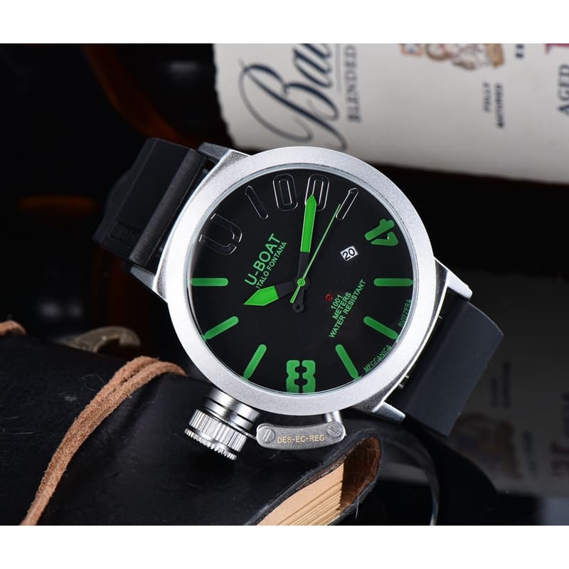 Relógio masculino relógio de quartzo elegante de três ponteiros U barco Casual marca superior relógio de pulso