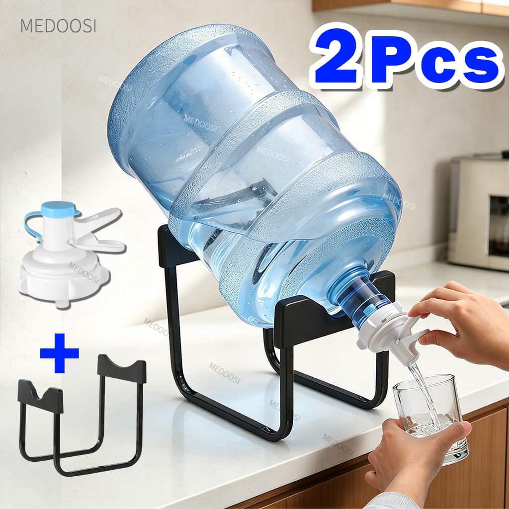 Suporte para Galão de Água 20L Removível com Torneira Plástico - Kit Completo Bebedouro Água Potável