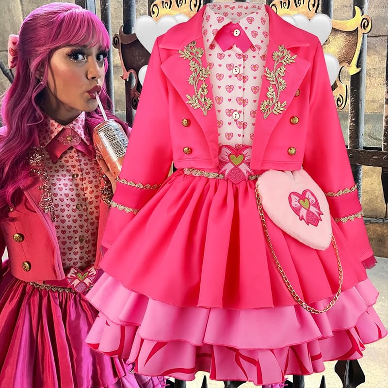 Filme Cosplay Meninas Vestido Nova Moda Topo + 2 Pçs De Princesa Presentes De Aniversário 2-10 Anos Crianças Roupas