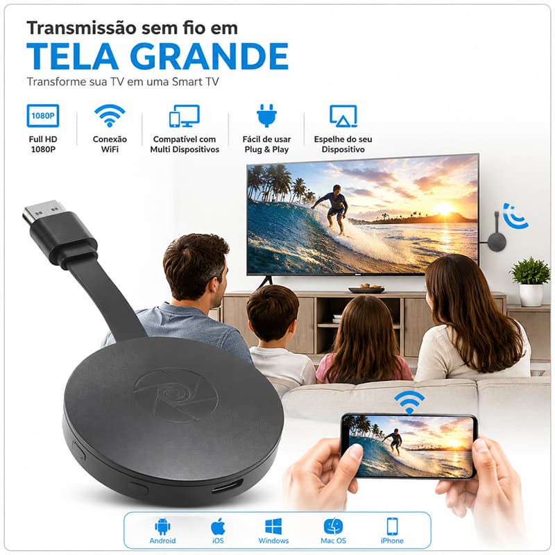 G2 Full HD 1080P TV Streaming Miracast Airplay Sem Fio MiraScreen Wifi Display Anycast HDMI Dongle Para Android IOS