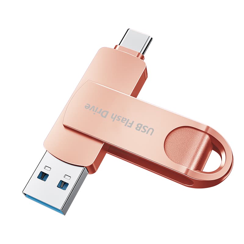 Unidade Flash dois em um TYPE-C/USB 256GB/512GB/1TB/2TB Dispositivo de Backup de armazenamento de fotos móvel de alta ve