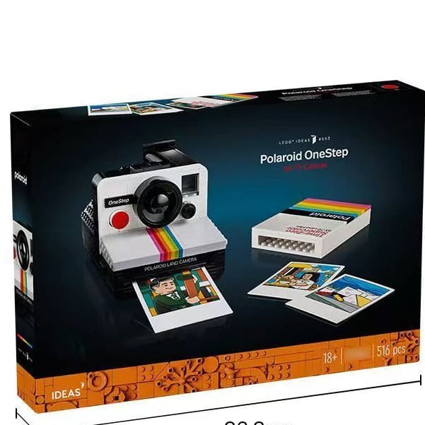 516 pçs modelo de câmera Polaroid compatível com blocos de construção Lego montagem brinquedos educativos meninos menina