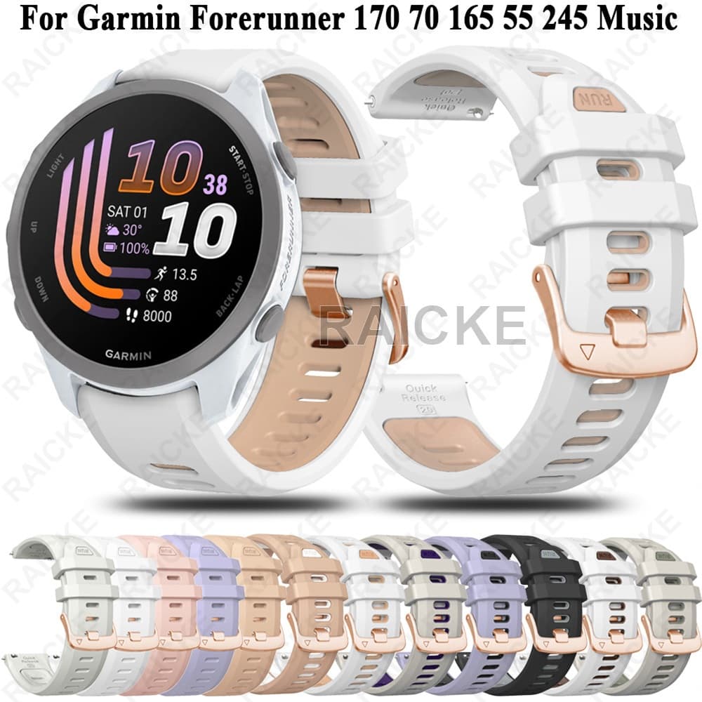Sprot Strap Pulseira De Silicone Para Garmin Vivoactive 5/6/3 Music/55/70/170/165/245/645/158/168/570/Approach S50