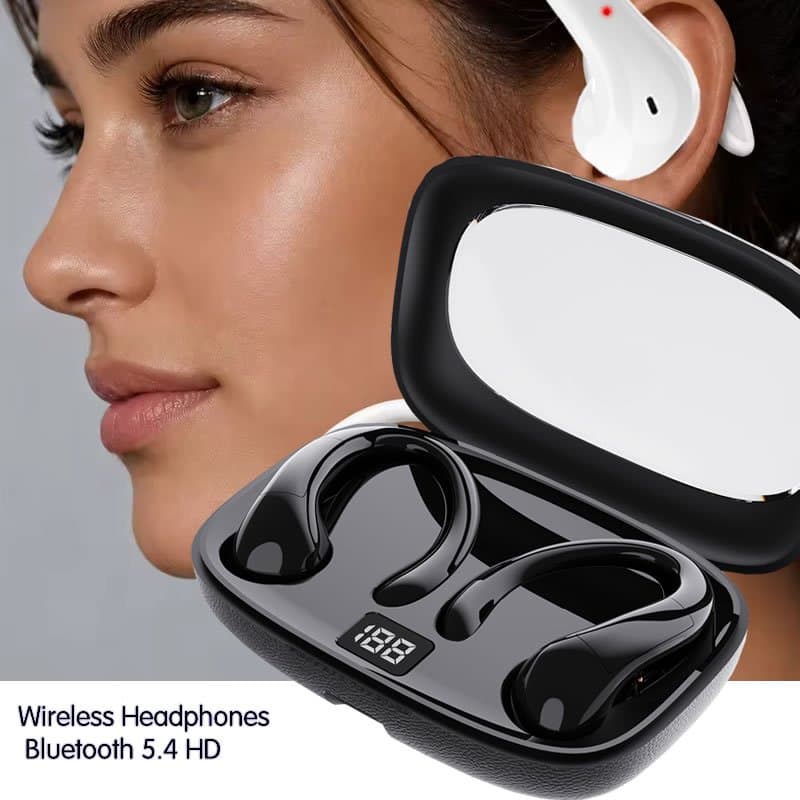 Fones De Ouvido Sem Fio Bluetooth 5.4 HD Qualidade De Som Estéreo Mini Tampões De Alta Anti-Suor Para Esportes Treino Gi