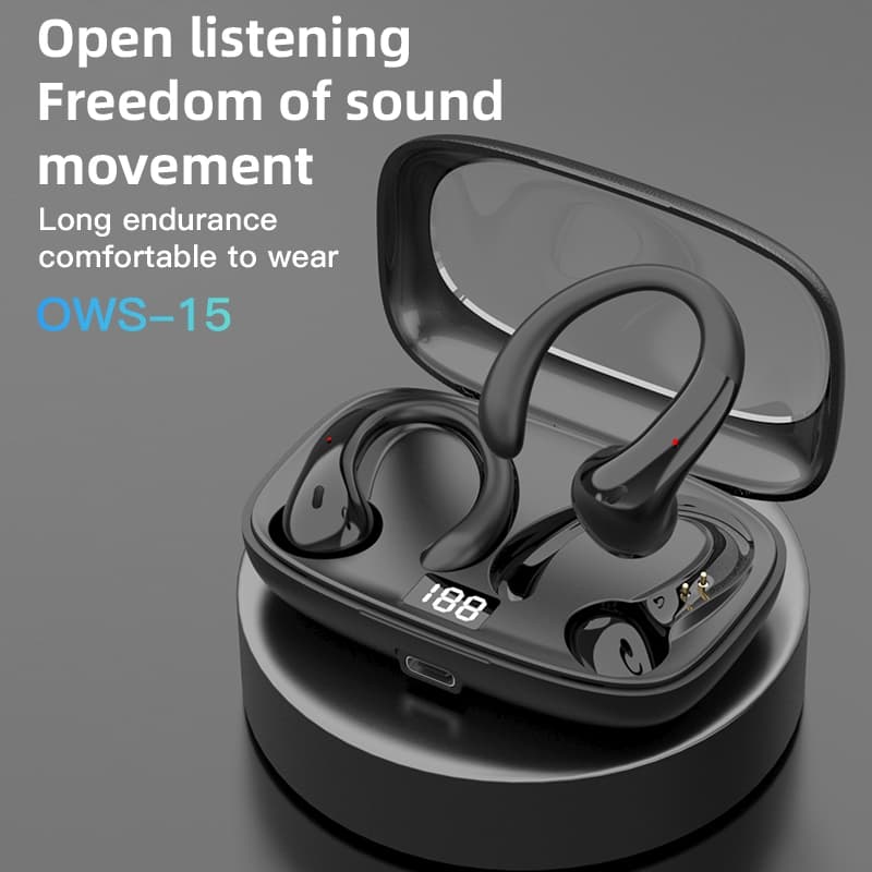 Bluetooth 5.4 Fones De Ouvido Sem Fio HD Qualidade De Som Estéreo Mini Tampões De Alta Anti-Suor Para Esportes Treino Gi