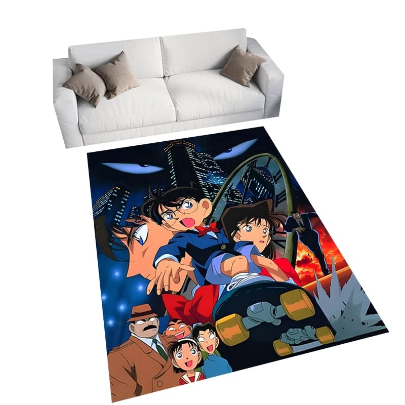 Casa Detetive Conan Impressão Dos Desenhos Animados Tapete Quarto Sala De Estar Área De Jogos Do Banheiro