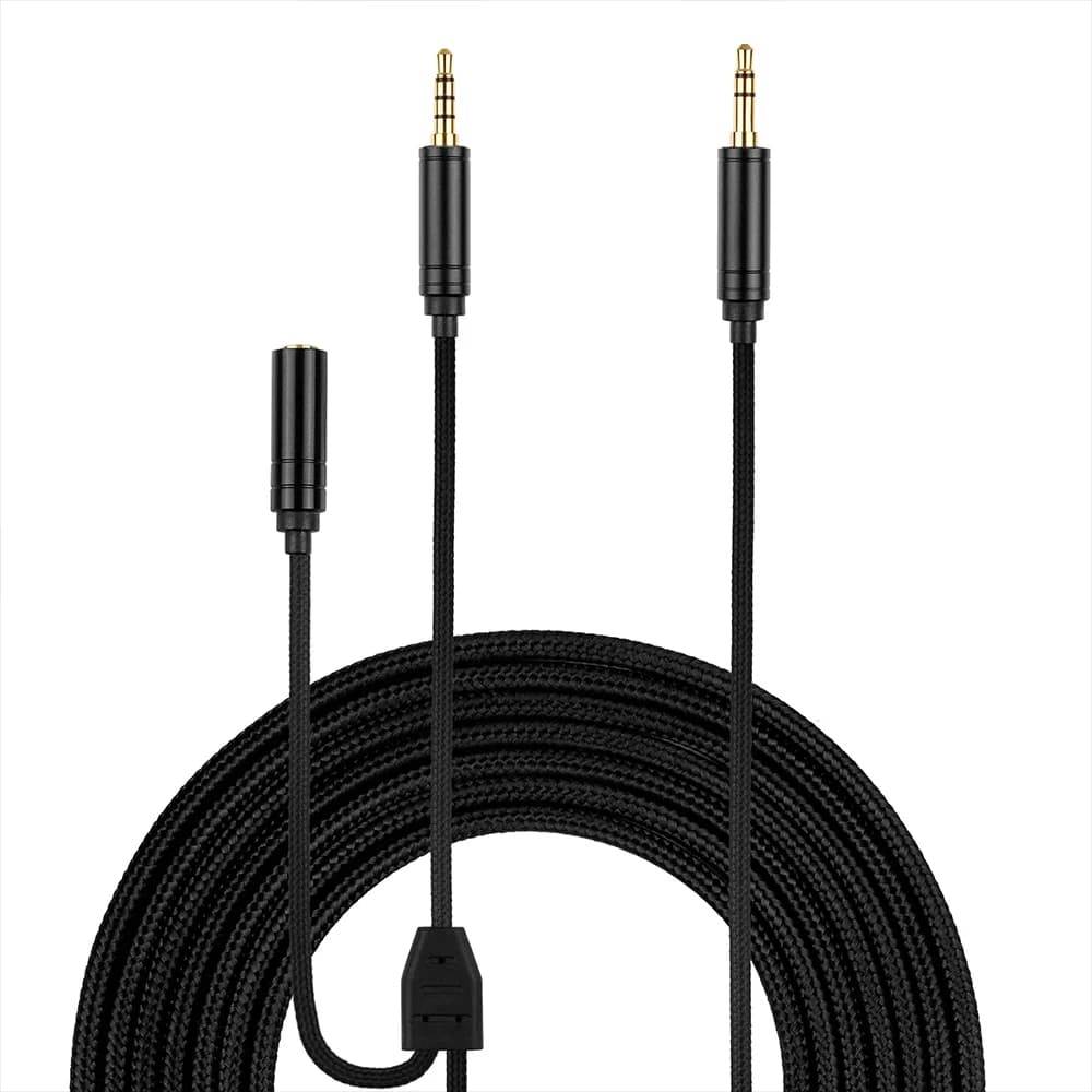 Substituição De Nylon Trançado Chat Link Cabo De Áudio Placa De Extensão Gravação De Jogos Para Elgato Captura HD60 4K60