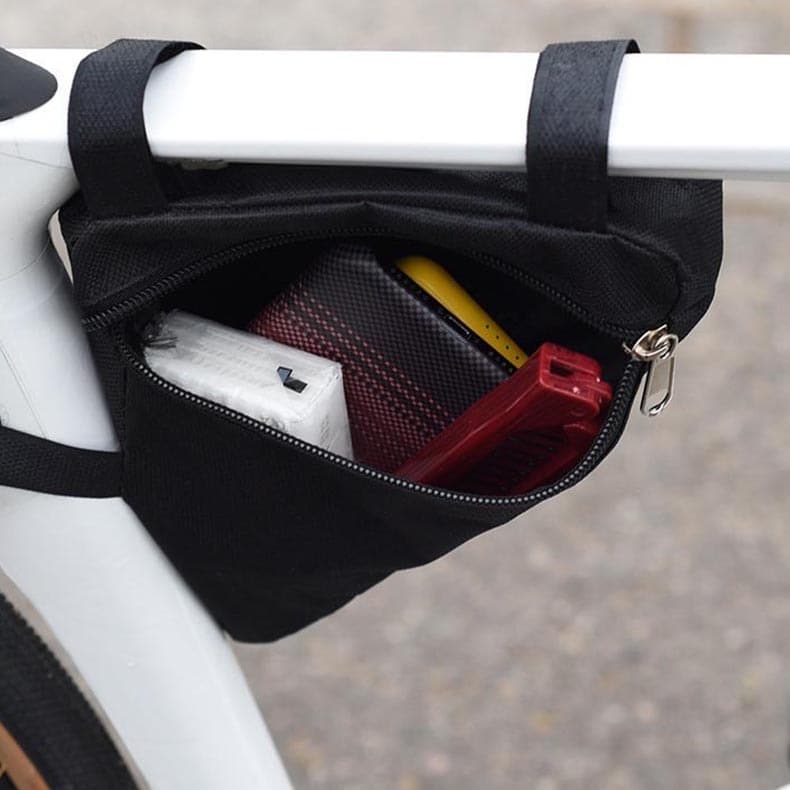 Triângulo dobrável portátil Bolsa Bicicleta Bolsa de armazenamento Universal Equipamento de bicicleta de estrada