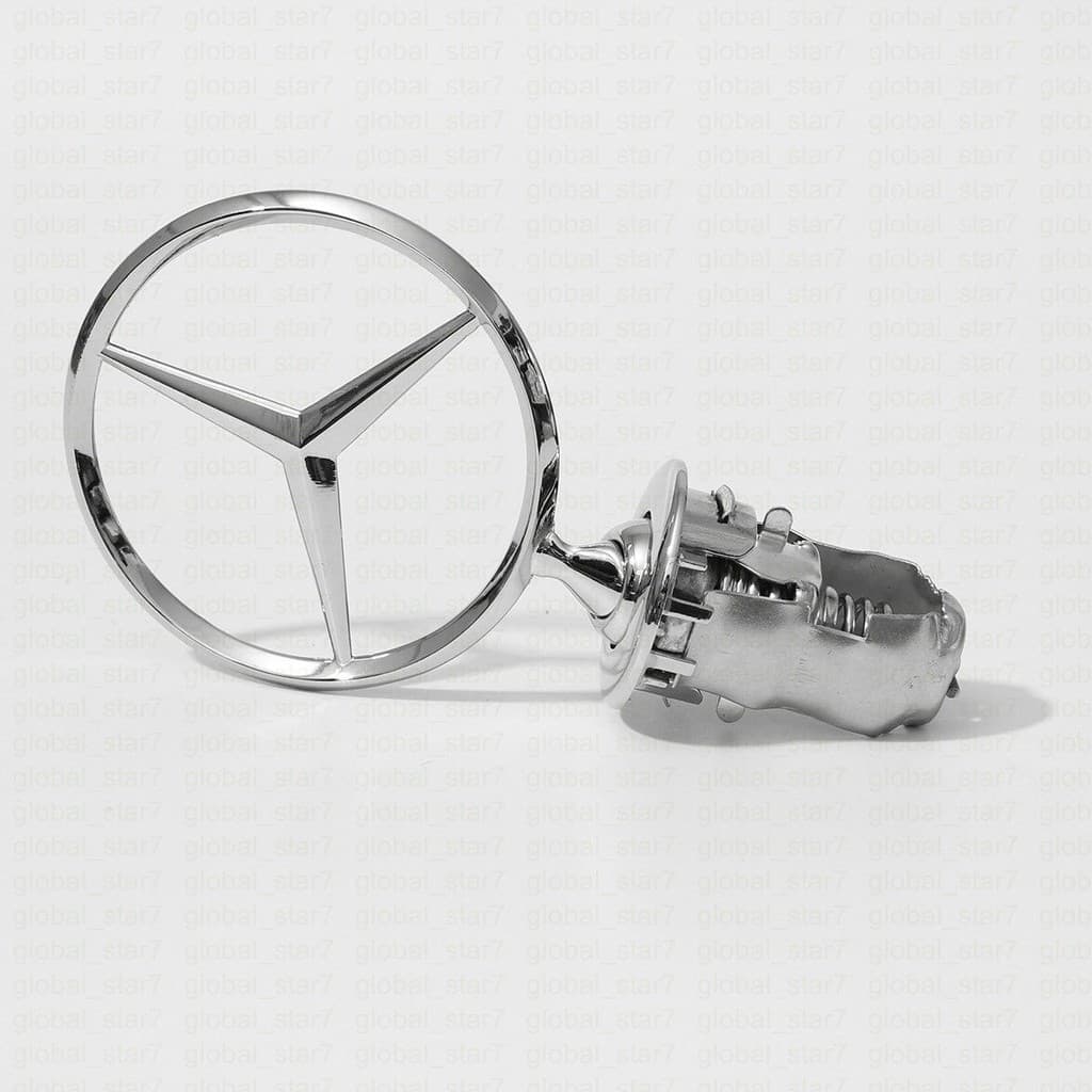 Mercedes BENZ Capô Emblema Cabeça Montado Na Mola W124 W123 W126 W201 w140 W221