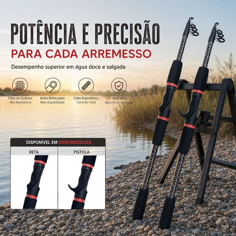Varas De Pesca Telescópicas Portáteis Adequadas Para Água Doce E Salgada , 1.6/1.8/2.1 Metros