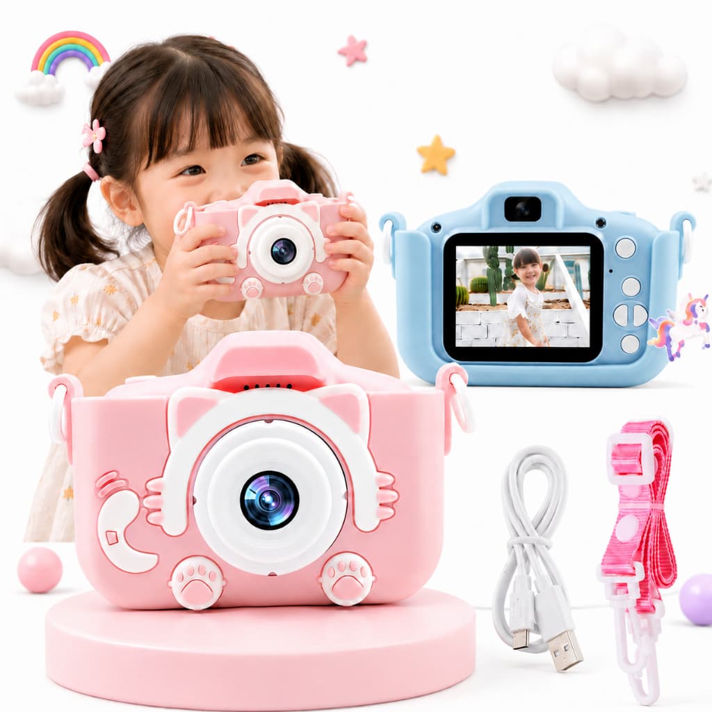 Câmera Digital infantil [Equipamento fotográfico de tiro Real para crianças Mini câmera infantil, equipamento fotográfic