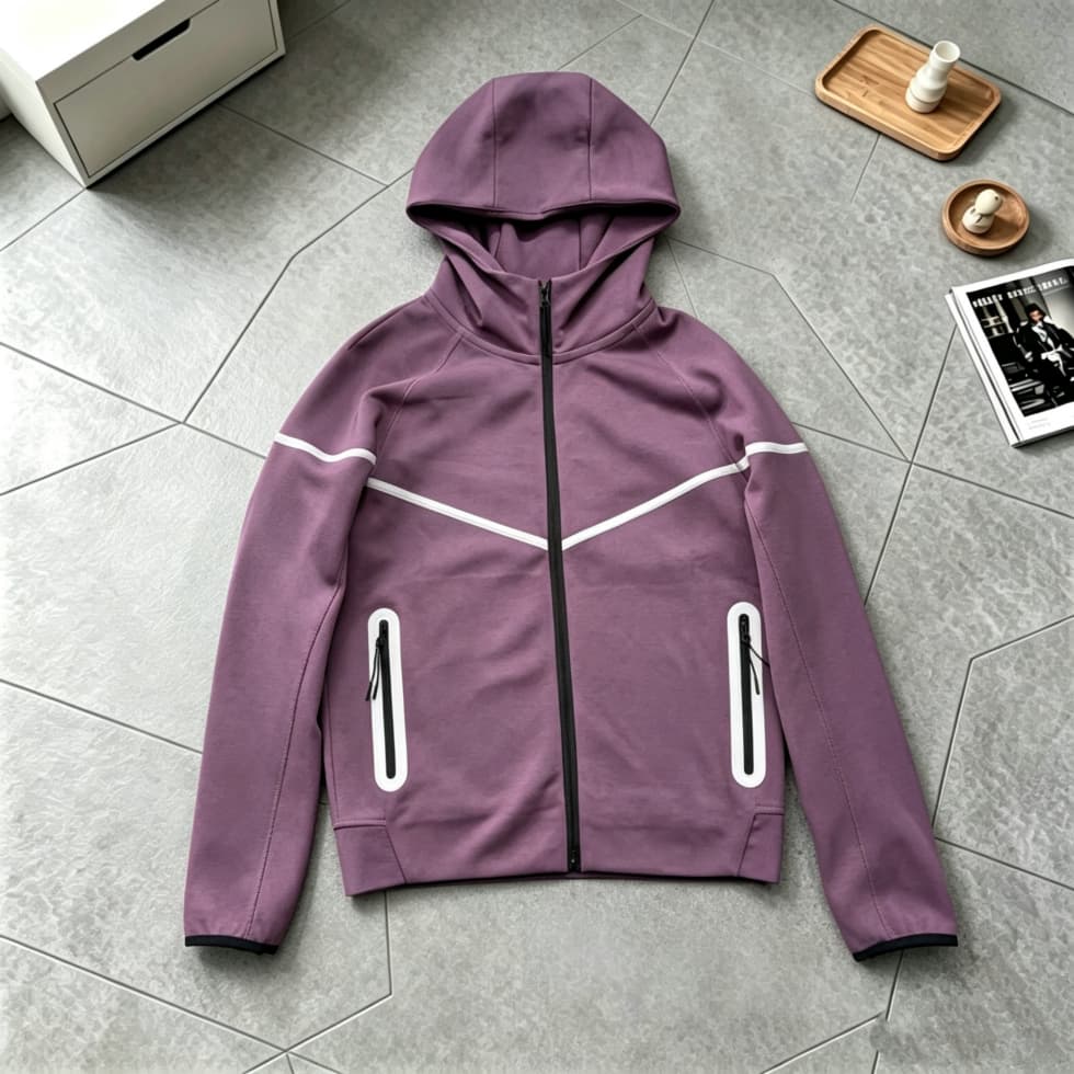 Moda clássica All-Match esportes Casual moletom com capuz com zíper