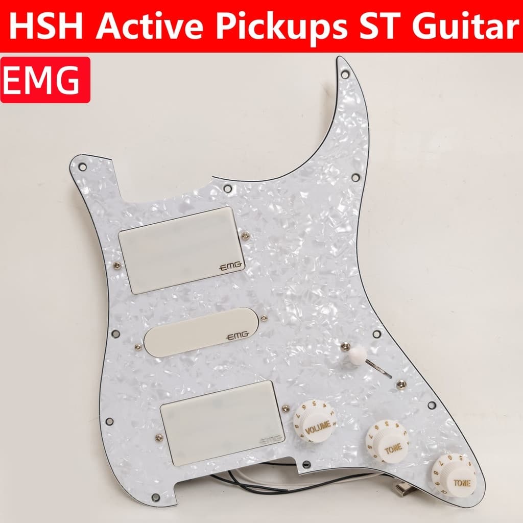 Captadores Ativos Pré-Fiados HSH/SSH EMG Pickguard SA 81 85 Modelo Humbucker Ativo E De Bobina Única 1V2T Acessórios De