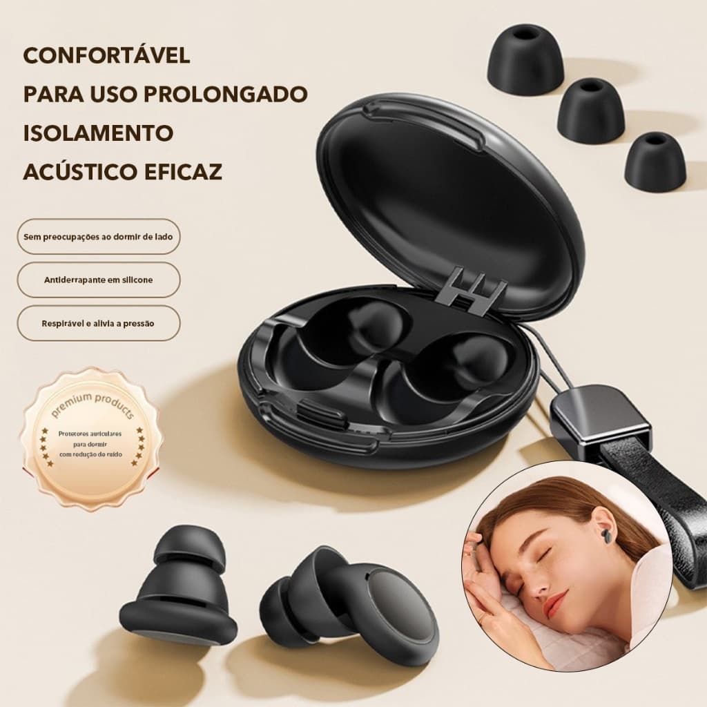 Tampões De Ouvido Avançados Com Redução De Ruído (Kit De 8 Tamanhos)-Proteção Ultramacia De Silicone Para Dormir