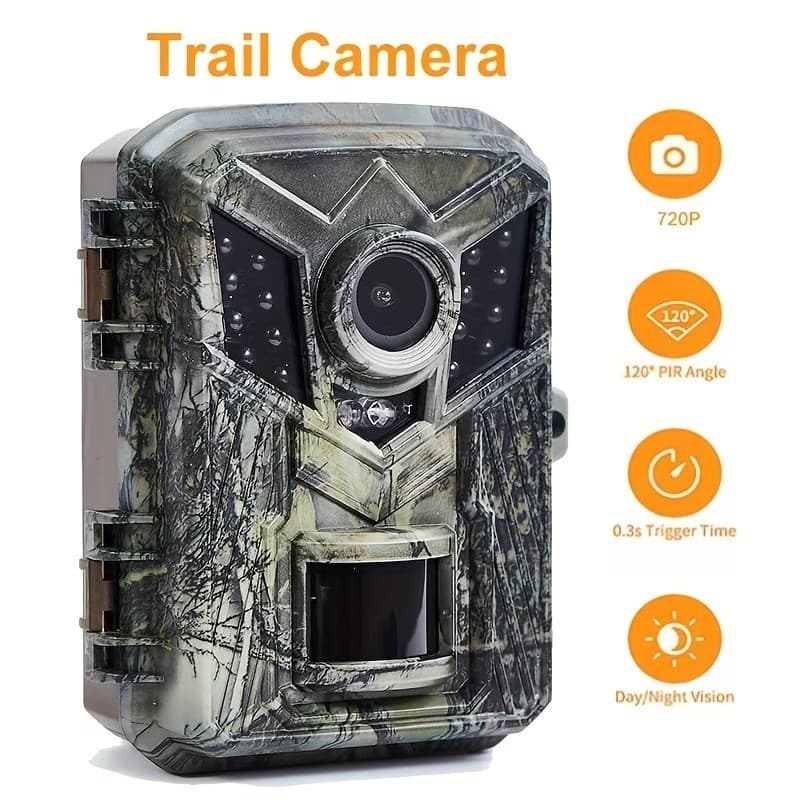 Trail Camera16MP 1080P Visão Noturna Infravermelha Ao Ar Livre Câmera De Jogo De Caça Selvagem Movimento Ativado Gatilho