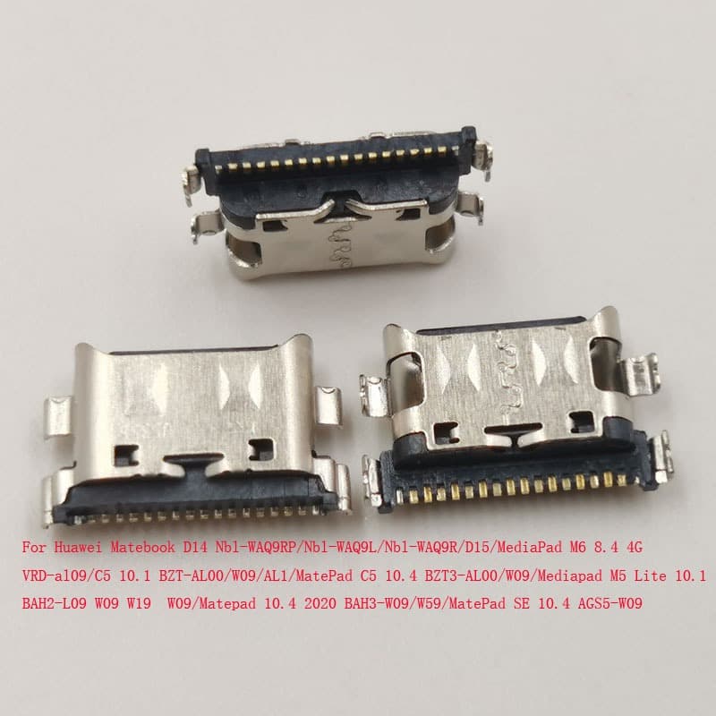 10-50Pcs Conector De Plugue USB Para Huawei Matebook D14 D15 MediaPad M6 8.4 C5 M5 Lite 10.1 Matepad SE 10.4 Carregador