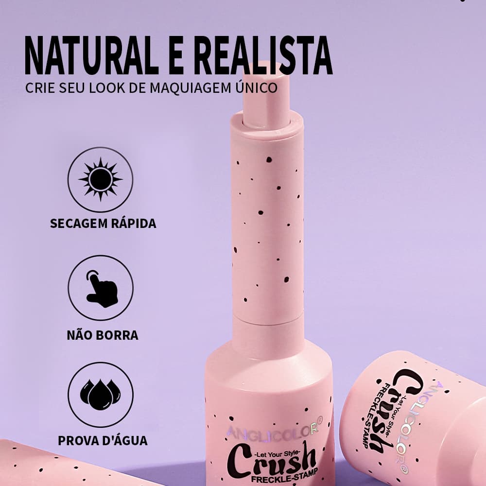 Caneta Selo de Sardas Líquida, Efeito Realista, Secagem Instantânea, 1 Unidade