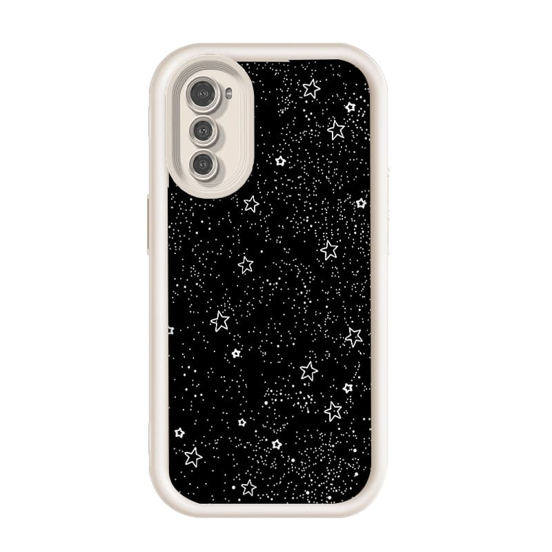 Para Motorola Moto G52/G82 G71s , Galáxia Escura Estrela Branca Glitter Capa De Telefone Macia