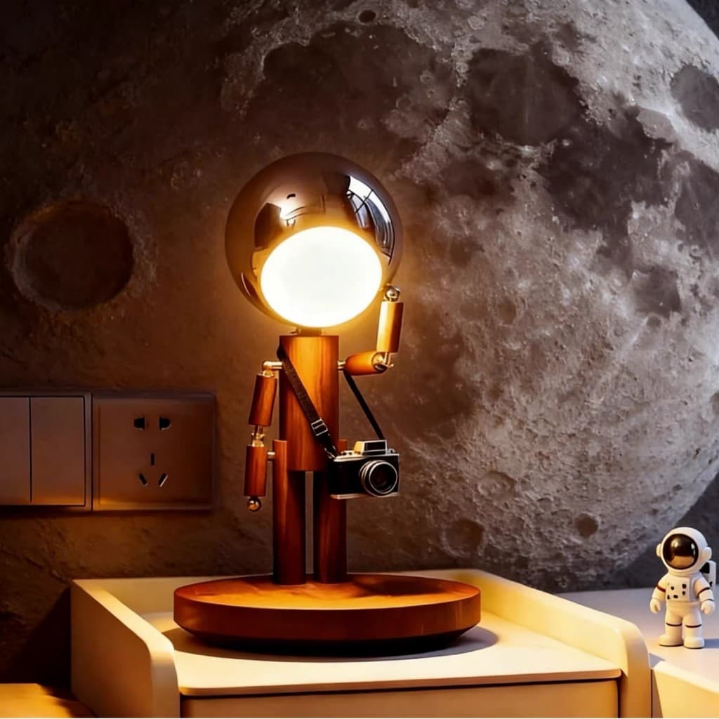 Nordic Luminária De Mesa Recarregável Vintage Quarto Luminária De Leitura Estudo Abajur De Cabeceira