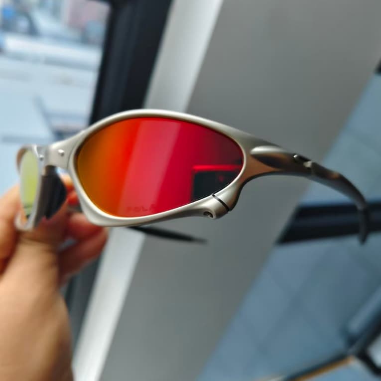 Óculos Polarizados Para Bicicleta UV400 De Sol Com Armação De Metal Ciclismo Ao Ar Livre