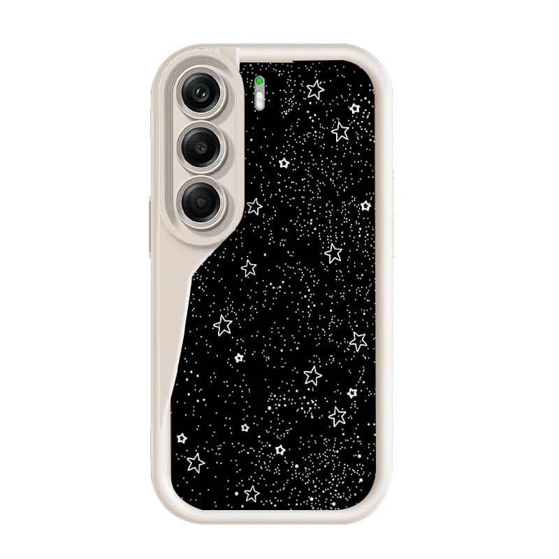 Para Tecno Camon 40/4G , Dark Galaxy White Star Glitter Capa De Telefone Macia