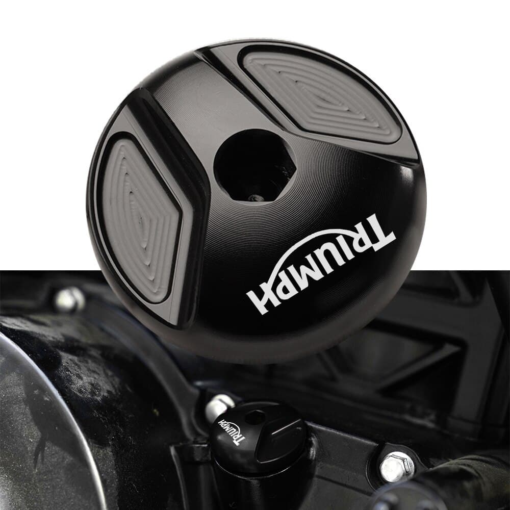 Logotipo Da Motocicleta Alumínio Motor Óleo Enchimento Capa Para Triumph Trident 660 2021 750 900