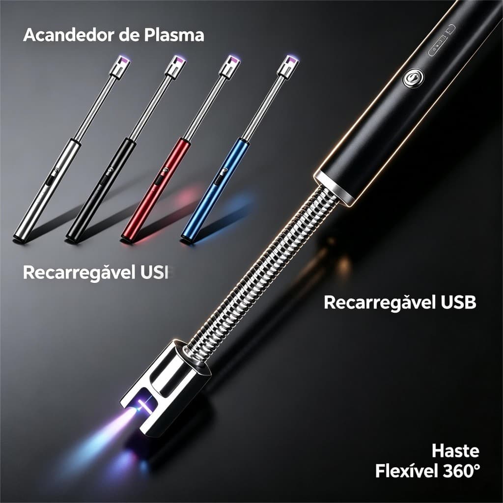 Pistola de ignição eletrônica recarregável, mangueira Universal, ignição de pulso estendido, vela perfumada, fogão a gás