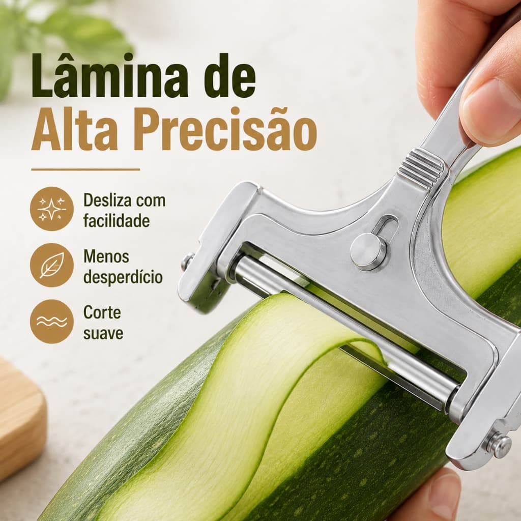 Fatiador de Queijo Manual Ajustável com Espessura Regulável Portátil Durável Prático para Frios e Tábua de Queijos