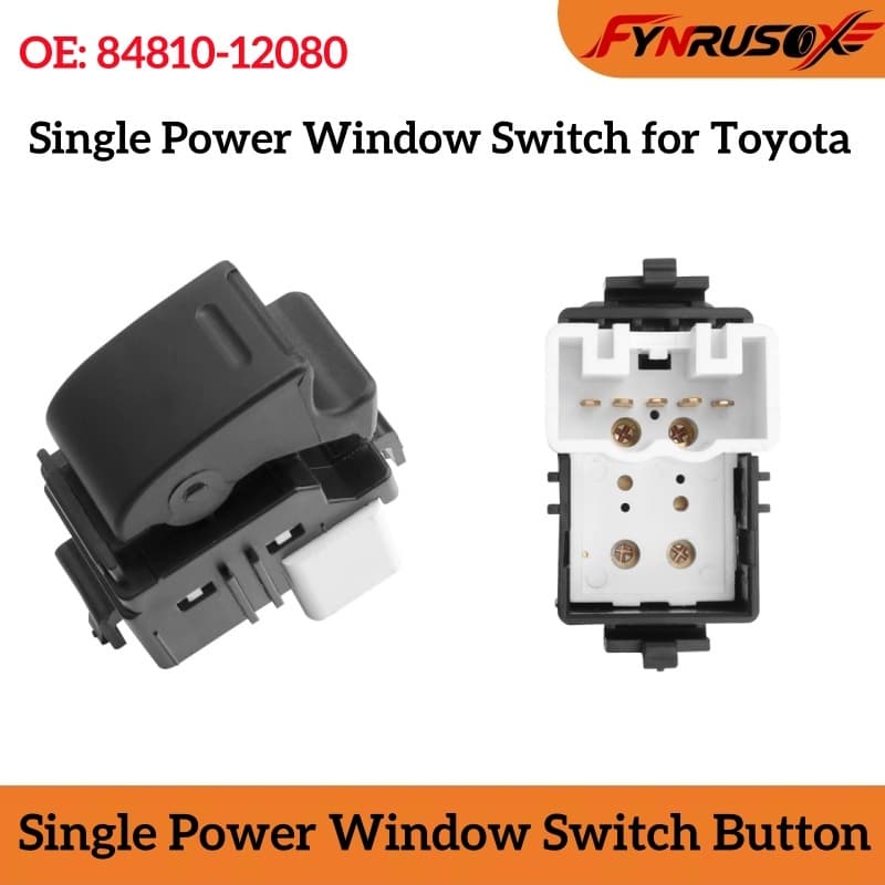 Botão Interruptor De Janela Elétrica Único Para Toyota Corolla Vios Camry RAV4 4Runner Tacoma-OE 84810-12080