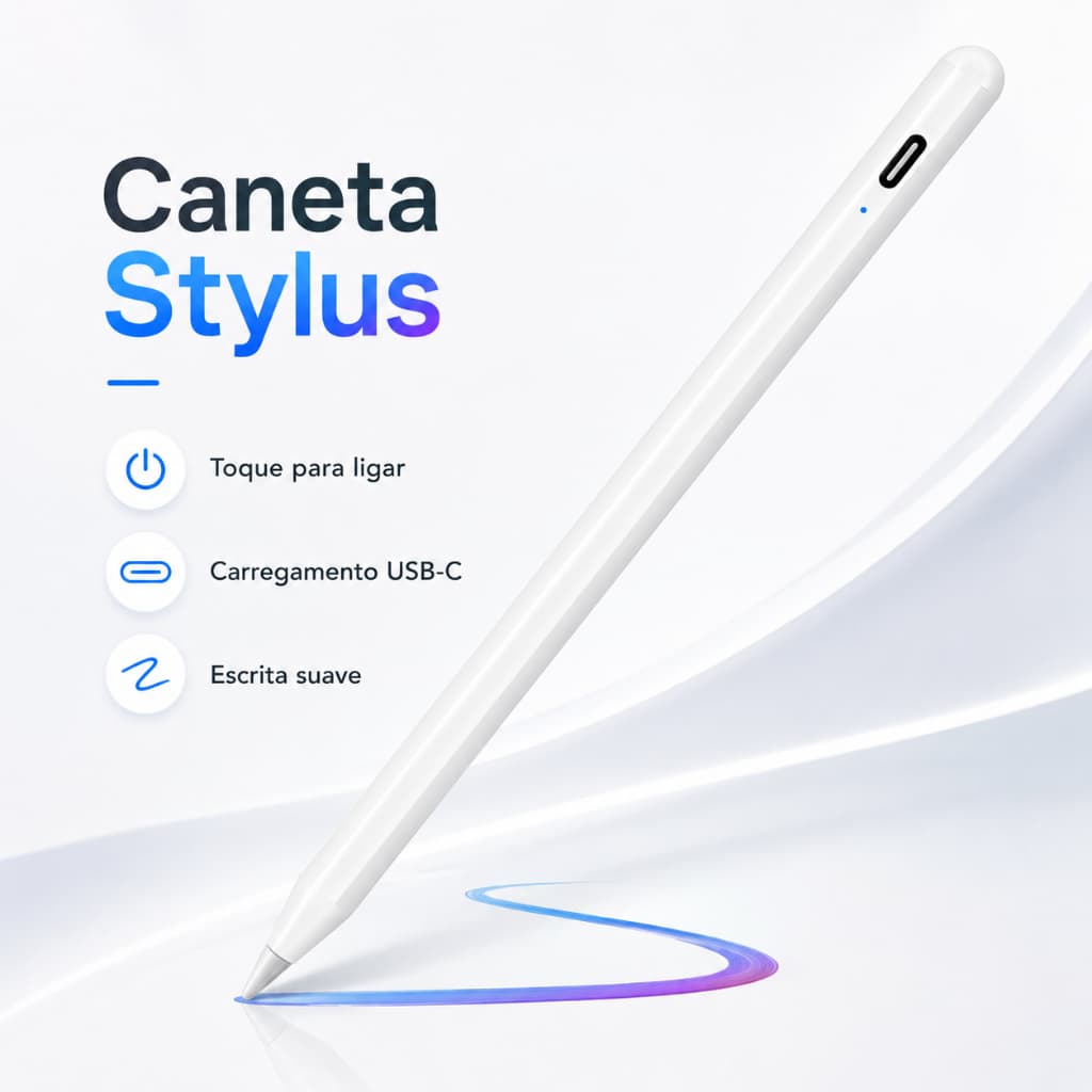 Caneta Stylus TASSOS Para iPad Sensibilidade De Inclinação De Rejeição De Palma 130mAh Com 3 Pontas De Reposição Pro Air