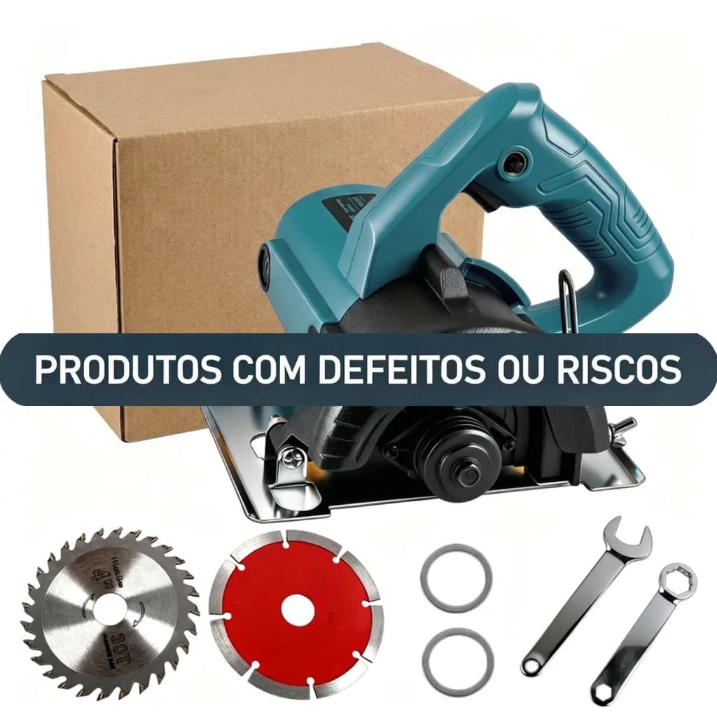 [PRECOS ESPECIAIS] 220V/110V Serra Mármore Profissional 1550W COM DEFEITOS OU RISCOS