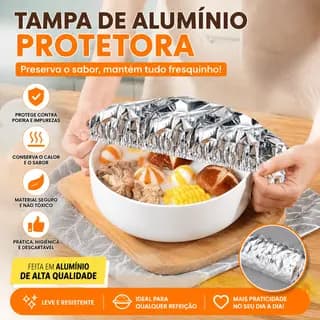 100 Pçs Reutilizável Folha De Alumínio Tampa Térmica Cozinha Isolamento Capa Envoltório Alimentos Para Sobras Microondas