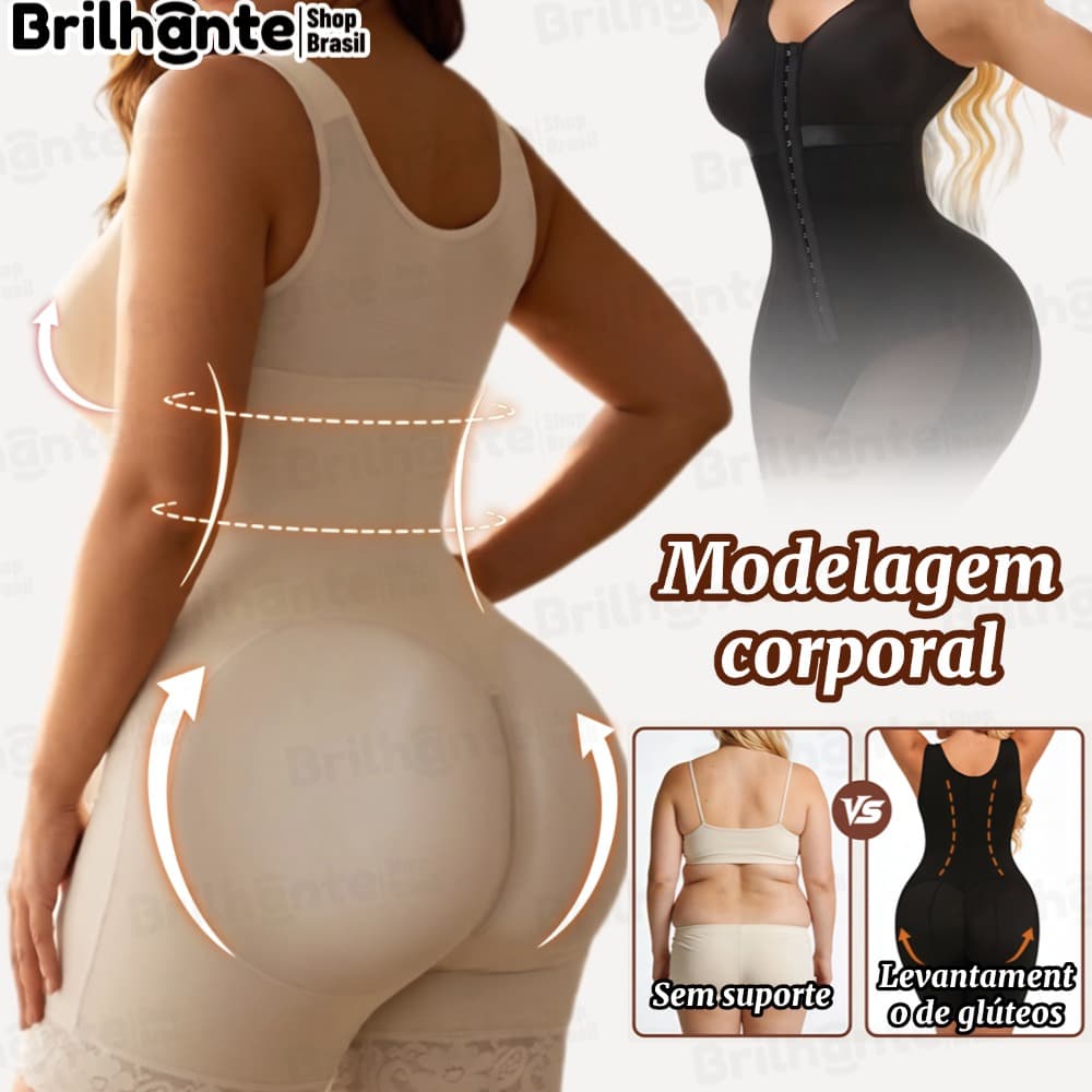 Cinta Modeladora Feminina body shape macaquinho de corpo Cirurgia Plástica De perninha Lifting de glúteos