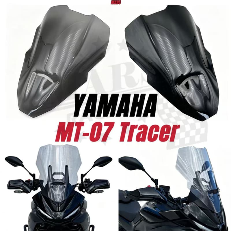 Para YAMAHA MT07 tracer MT-07 2025 2026 MT07 25-26 kit para‑brisa esportivo defletor de vento protetor capa carenagem
