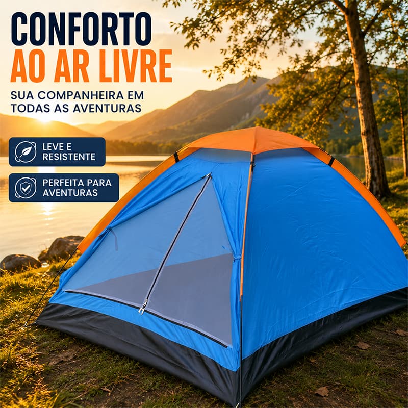 Barraca de Camping Automático 3-4 Pessoas Prova d'água,Barraca Acampamento 200×140×110cm