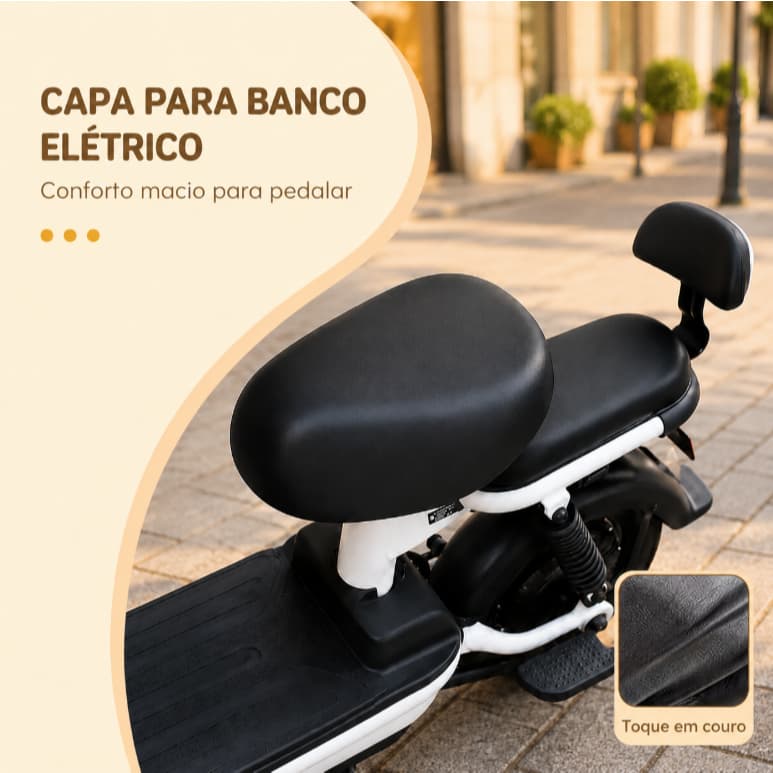 Capa De Selim Bicicleta Silicone Confortável Antiderrapante Impermeável Para Bike