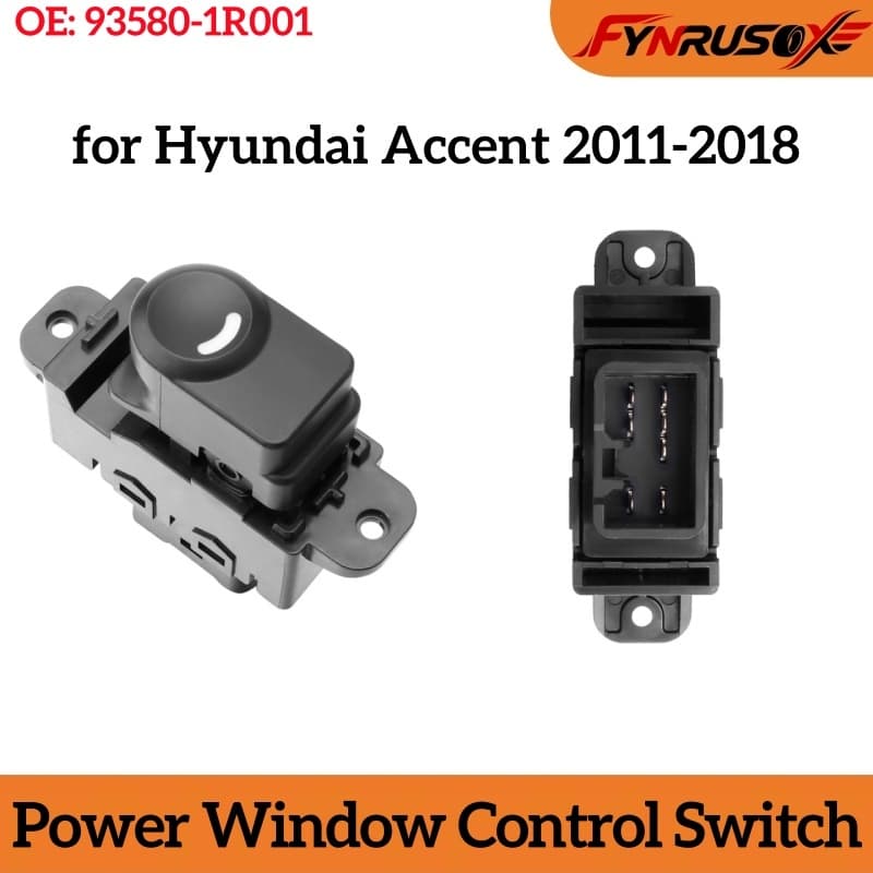 Interruptor Da Janela Elétrica Lado Do Passageiro Único Para Hyundai Accent Solaris Verna 93580-1R001