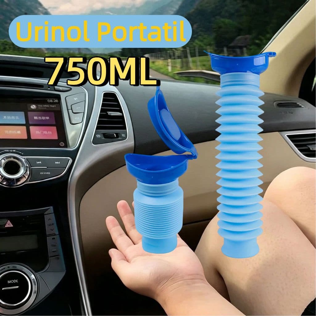 Mictório Portátil Dobrável Unissex 750ml Garrafa Urinol De Emergência Masculino E Feminino Mictório