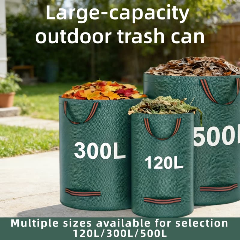Sacos De Lixo De Jardim De Polipropileno Resistentes-Quintal Reutilizáveis , Latas Grande Capacidade De 120L/300L/500L ,
