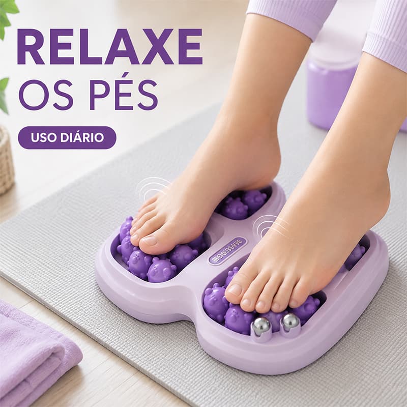 Massageador de pés portátil rolo ergonômico sola imprensa calmante sola relaxamento ferramenta útil