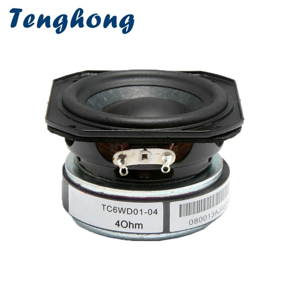 Tenghong 1pcs 2 Polegada Alto-Falante De Gama Completa 4Ohm 20W Áudio Portátil Agudos Midrange Baixo Home Theater