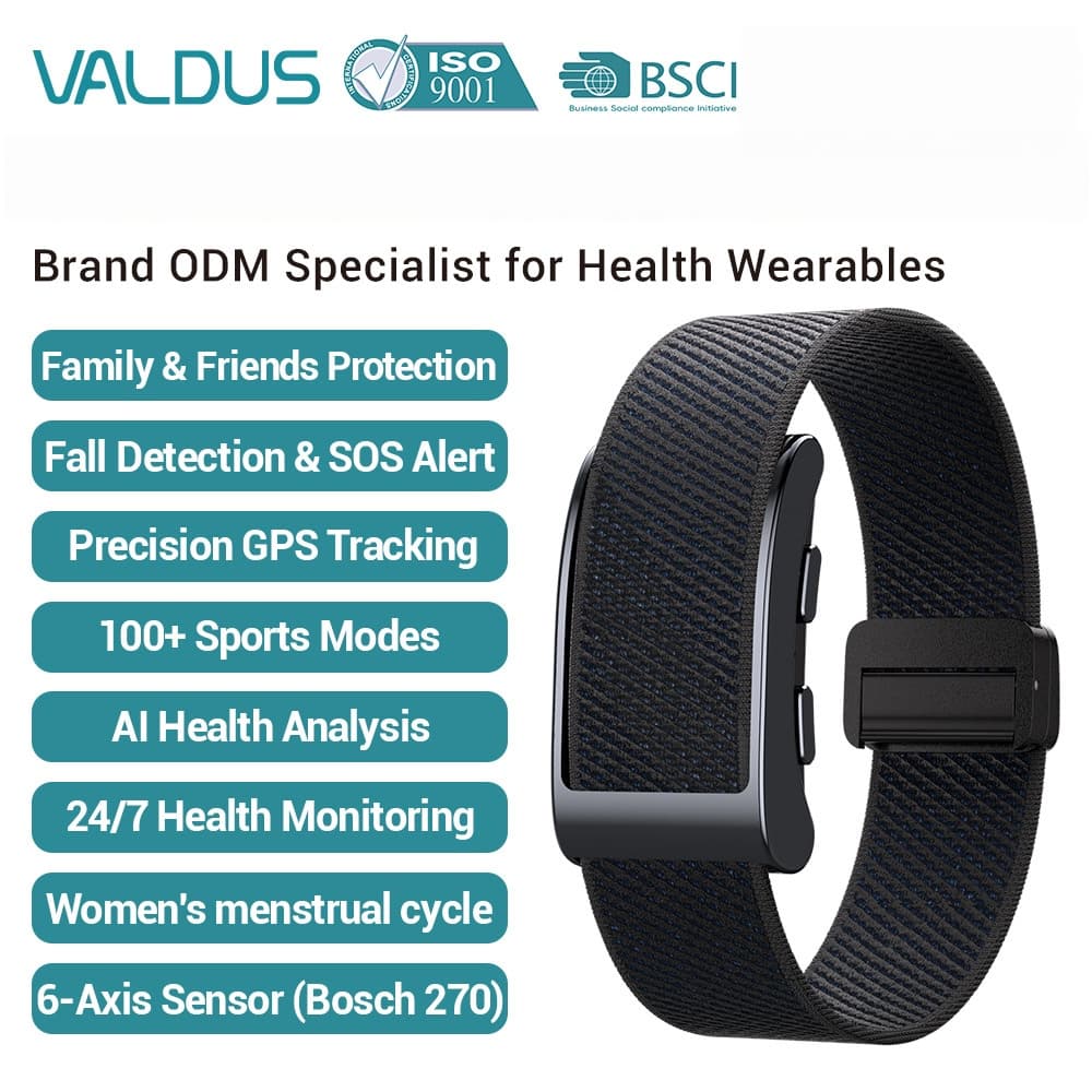 VIGOR GPS Fitness Tracker Sensor De 6 Eixos 100 + Modos Esportivos SOS Faixa Inteligente Sem Tela À Prova D'água SpO2 Al