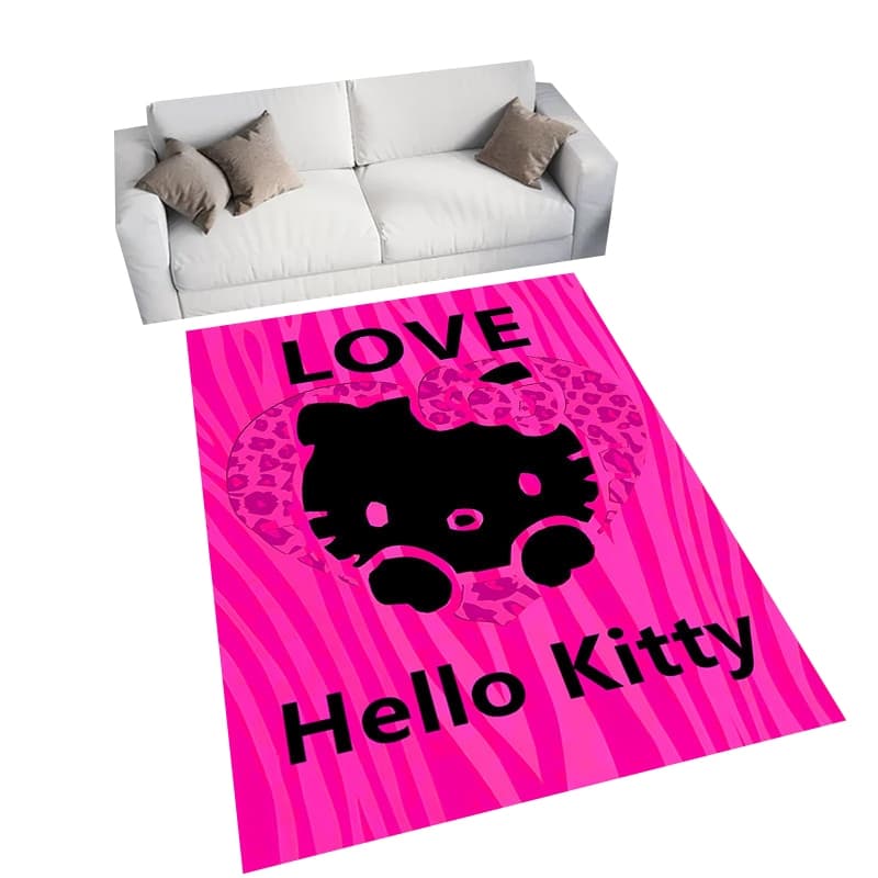Sanrio hello Kitty Tapete Estampado Sala De Estar Quarto Decoração De Casa De Banheiro